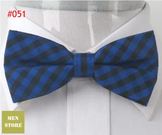 Проверка сетки галстук-бабочка в клетку предварительно завязанный смокинг галстук тканый Жених Свадебный Праздничный галстук-бабочка галстук распродажа - Цвет: BO051