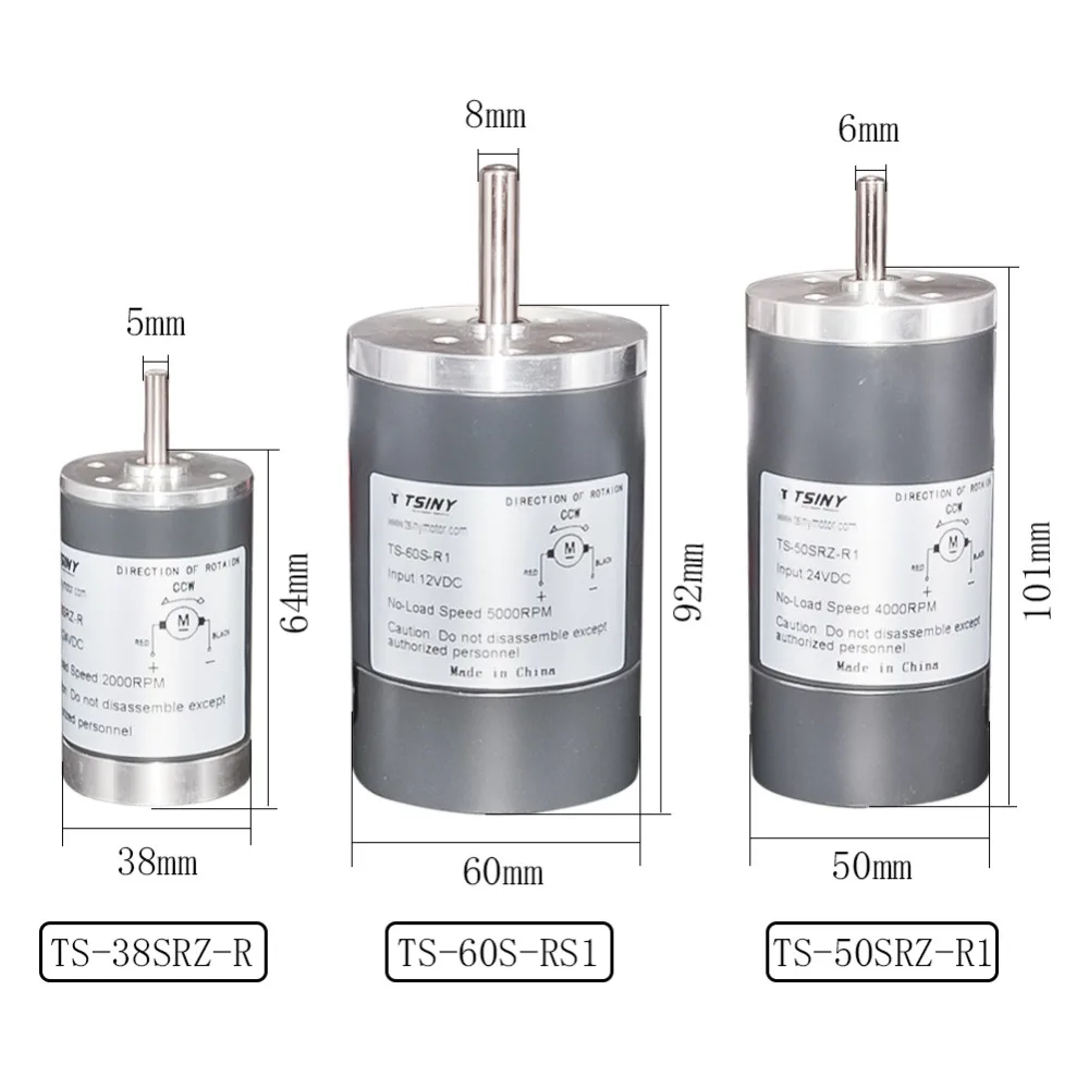 RK-365PH DC6V 12V 24V 12000RPM High Speed 365 Motor 2.3mm Dual Shaft DIY Toy Car