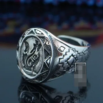 

GV Wolf Wolf totem GoodVibrations retro 925 sterling silver ring