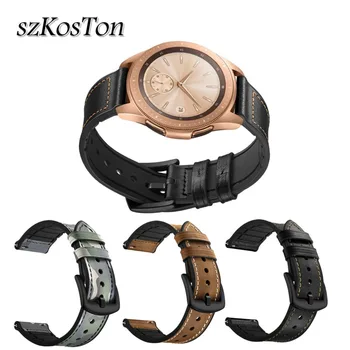 

For Smart Watch Accessories 42mm 46mm Leather Watch Strap Watchband for Samsung Galaxy Watch Strap Replacement Bands for Galaxy