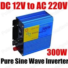 Автомобильный инвертор Чистая Синусоидальная волна преобразователь питания DC 12 V в AC 220 V 300 W 50 HZ