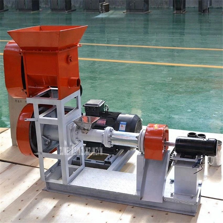 

380V Extruder Floating Fish Feed Making Machine Catfish Shrimp Crab Food Grain Feeding Fodder Maker DGP60-C 15KW 120-150kg/h