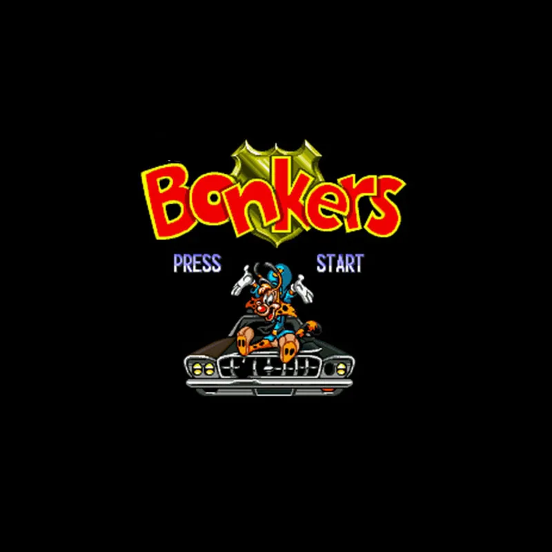 Bonkers NTSC Версия 16 бит 46 пин большая серая игровая карта для игроков в США |