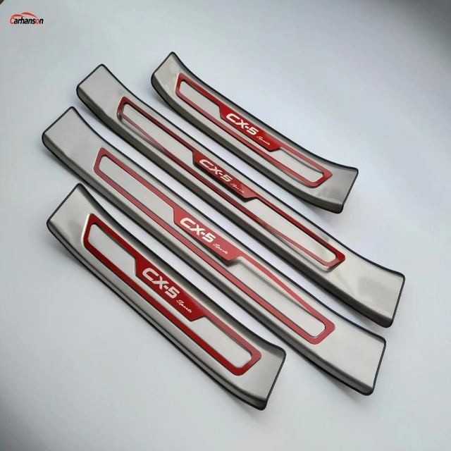 Für Mazda CX5 Türschweller Pedal Zubehör Auto Schwellens chutz Scuff Plate  Auto Aufkleber Trim Styling 2021 2019 2020 2017 2013 - AliExpress