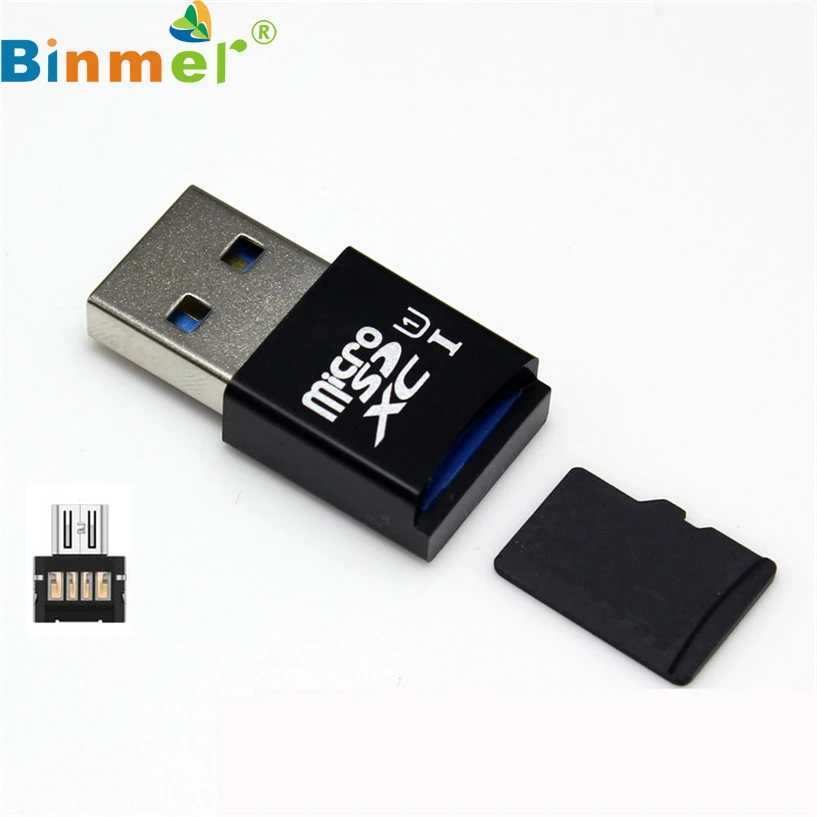 Binmer Новый Mecall мини 5 Гбит/с супер скорость USB 3,0 + OTG Micro SD/SDXC TF кардридер адаптер оптовая продажа Oct21