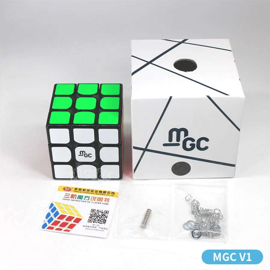 Куб Yongjun Mgc 3x3 Магнитный куб 3x3x3 Mgc V1 Neo, Магический кубик, Скорость 3x3 игра-головоломка Cubo Magico Wca Чемпионат с помощью магнита, Детские кубики, игрушки для мальчиков - Цвет: MGC 1-Black