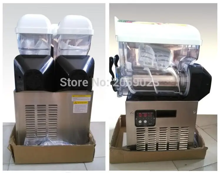 220 V/110 V напитков автомат для производства льда машина для оттаивания снега 2 танки гранитор промышленный XRJ-15L* 2