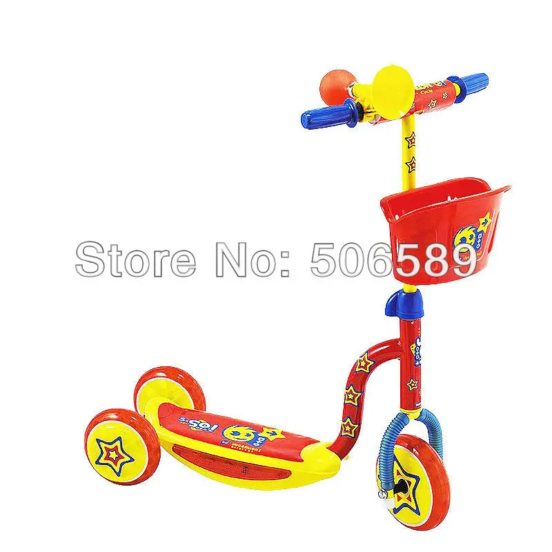 free shipping children's scooter user age 3 6 years old 3 wheels pink