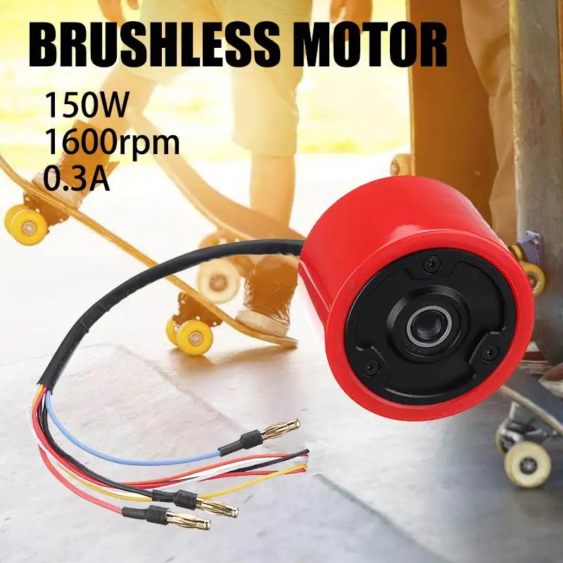 

Professional 150W 24-36V DC Brushless Scooter Hub Motor 1600rpm for DIY Electric Skateboard Wheel Scooter