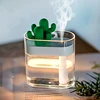 Humidificador de aire ultrasónico de 160ML, difusor de aceites esenciales con USB, purificador de aire, difusor de anión para el coche, con luz de Color de Cactus ► Foto 3/6