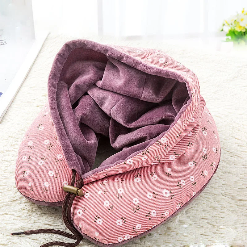 Multi-functional U-shape Travel Pillow Travel Essential Business Trip Shading Rest Hat Office Nap Pillow Accessories Supplies