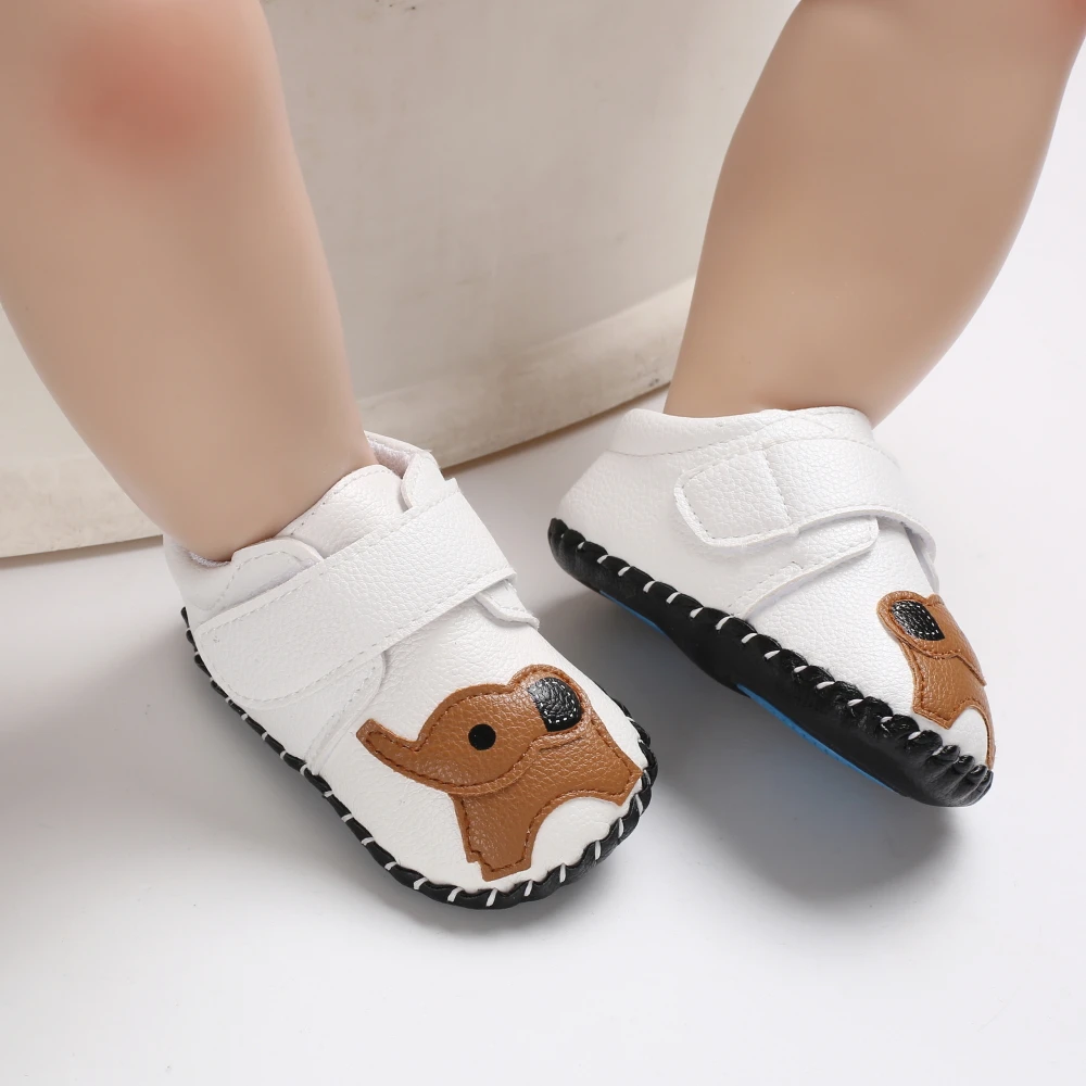 Милая обувь для мальчика из искусственной кожи с животными; модная обувь для новорожденных мальчиков и девочек 0-18 месяцев; обувь для мальчиков с мягкой подошвой