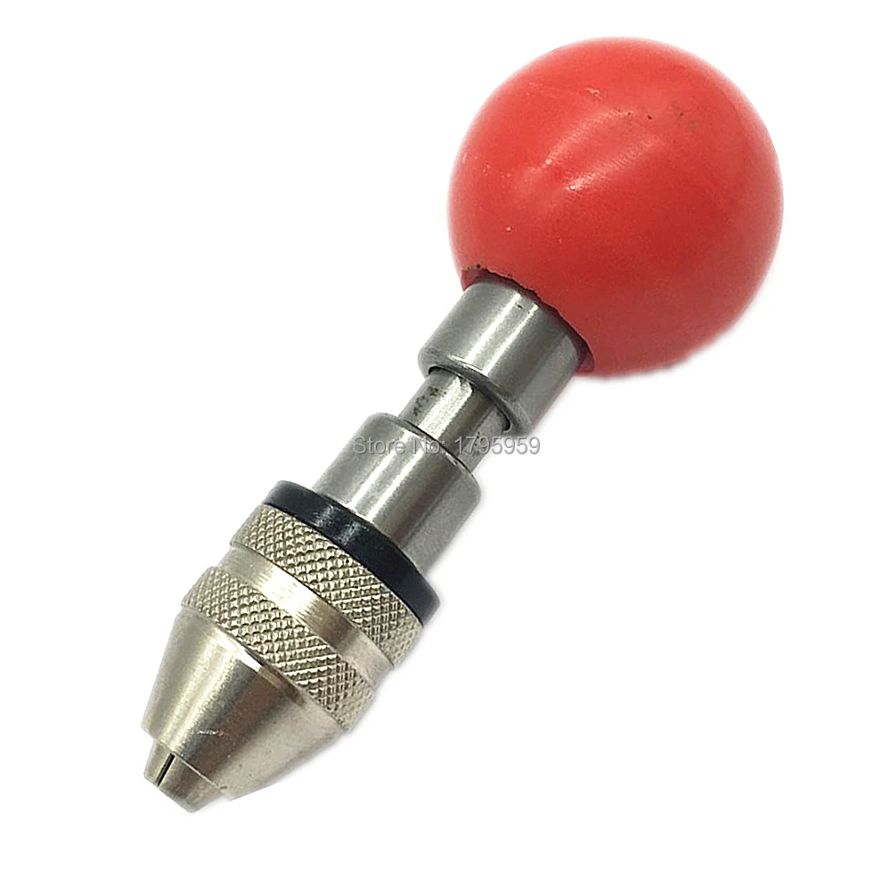 Swivel Ball Head Pin Vise Hand Drill Keyless Chuck Capacity 0.3 3mm Manual Hand Twist Drill Jade