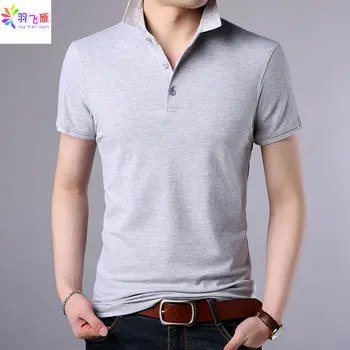 

Yufeiyan 2019 Casual Polo Shirt Men Breathable Cotton Men Polo Shirt Emboridery Solid Color Anti-pilling Short Sleeve Polo Shirt