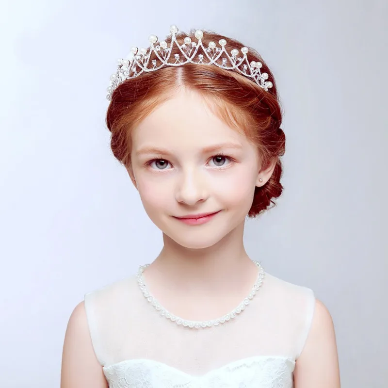 

Fashion Crystal Tiara Hairband Kid Girl Bridal Princess Prom Crown Party Accessories Children Princess Prom Crown