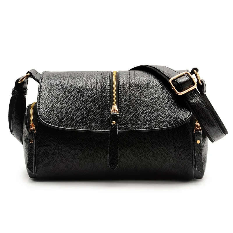High Quality Women Shoulder Bag Genuine Leather Women s Tote Handbag Casual Vintage Crossbody Ladies Travel