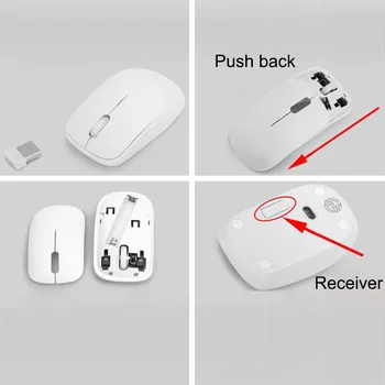 

Ultra Thin 2.4G Wireless Keyboard Mouse Combo Set With USB Receiver for Laptop PC Computer TV UY8