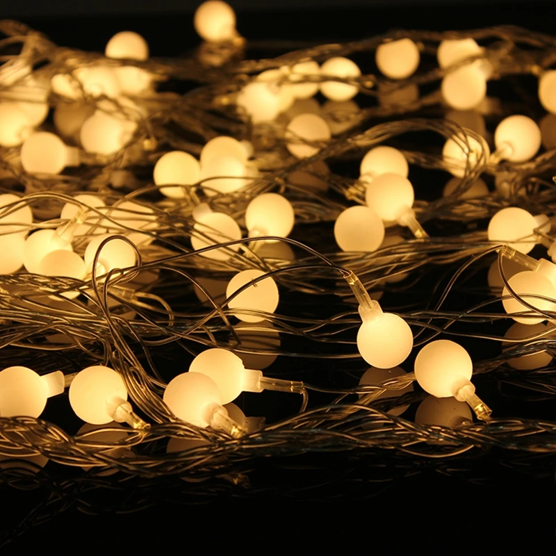 

Mising 10m Matte Ball LED String Light 100 LED String Light Wedding Party Fairy Christmas Light with 110V/220V US/EU Plug