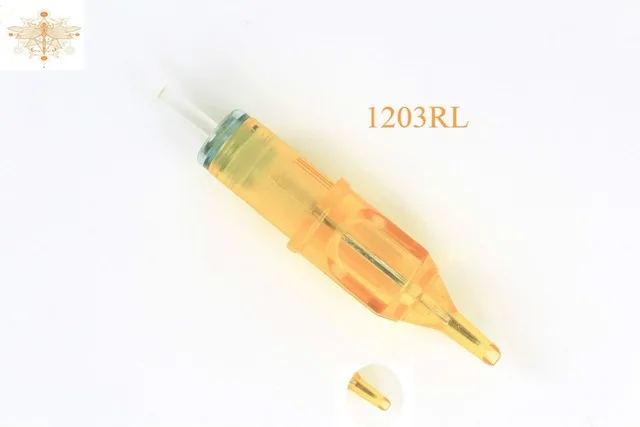 Топ 20 шт 1203RL 5 Круглый Liner Мощность Дракон картриджи иглы татуировки желтая