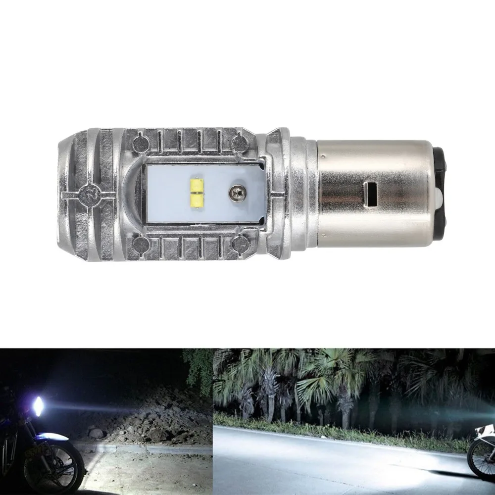 

BA20D Hi/Lo 36W 2000lm 6000K 9-85V Motorcycle ATV LED Bulb DRL Headlight Fog Light Lamp 1pc D0