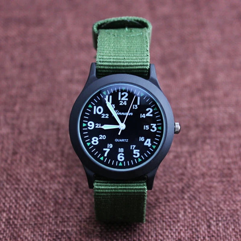 2024 JINNAIER New Famous Brand Men Children Boys Girls Fashion Cool Quartz Saber Watches Students Canvas Electronic Wristwatch 4