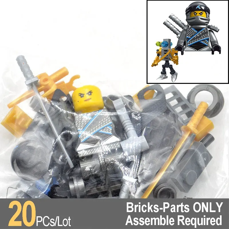 

Wholesale 20pcs Lot 10073 Titanium Zane with Robot Ninjas Building Bricks Blocks Gifts Educational Toys for Children