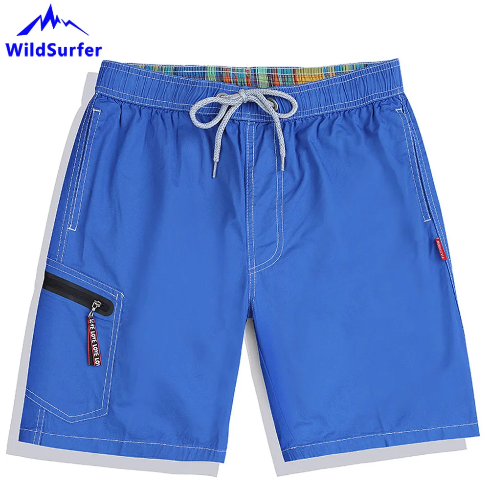 Шорты WildSurfer мужские пляжные однотонные быстросохнущие Бермуды одежда для