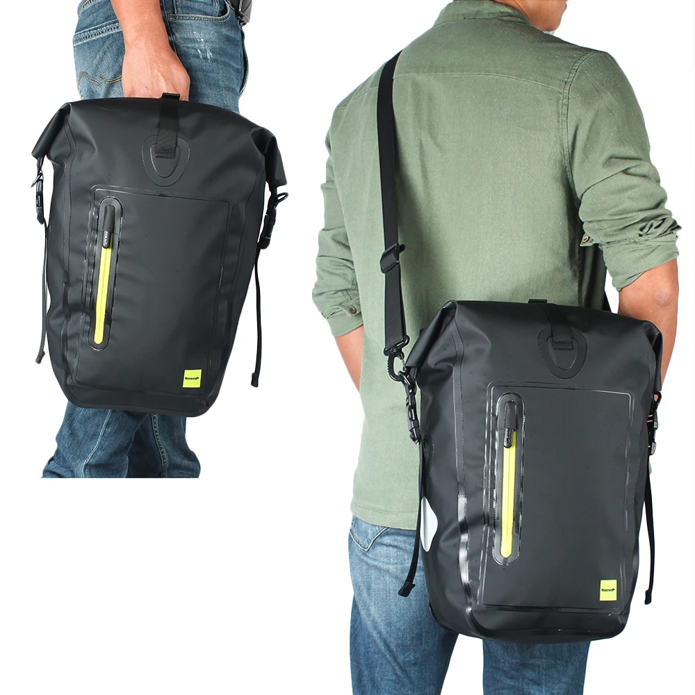 Günstige Rhinowalk Multifunktionale MTB Bike Hinten Rack Tasche Wasserdichte Road Fahrrad Pannier Rear Seat Trunk Bag Radfahren Fahrrad Taschen 25L