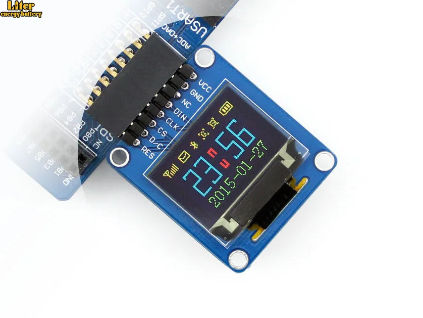 

0.95inch RGB OLED (A),0.95' display,SPI interface, curved/horizontal pinheader,SSD1331 chip,96*64 Resolution,65K colorful