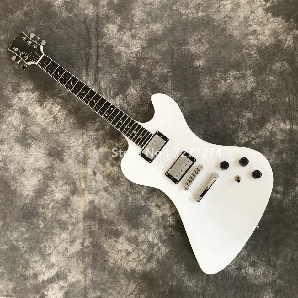 

Factory custom 6-string white electric guitar with fixed bridge, guitar can be customized