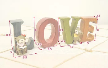 

Carving Love Wood Letter one piece For Valentine