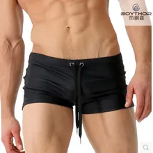 Брендовые Новые мужские плавки BOYTHOR изготавливаются на заказ, обычные трусы-боксеры, сексуальные плавки с небольшой талией, большие размеры