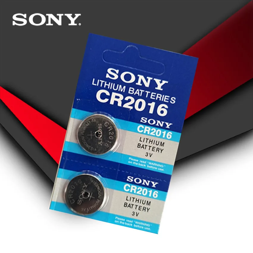 

2pcs/lot SONY 3V Lithium Coin Cells Button Battery DL2016 KCR2016 CR2016 LM2016 BR2016 High Energy Density