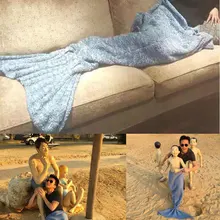 Шерстяное вязаное покрывало «Русалочка»; детское покрывало «Русалочка» ручной работы; для кровати; очень мягкое детское покрывало для пеленания и сна