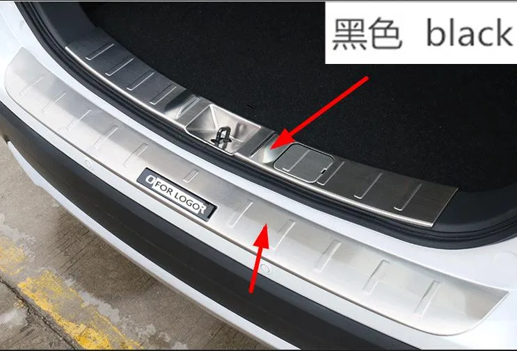 Нержавеющая сталь задняя внутренняя+ Внешний бампер защитная пластина багажника ворота для Mitsubishi Outlander