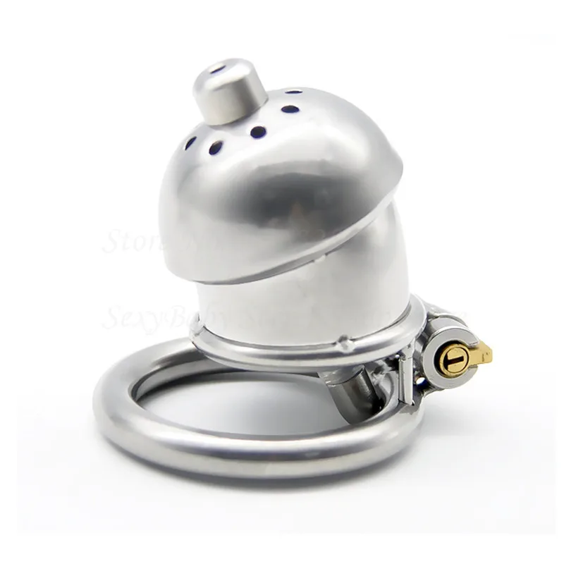 New 304 Stainless Steel Small Male Chastity Device With Urethral Catheter Cock Cage Penis Lock Fetish Bondage Sex Toys For Men