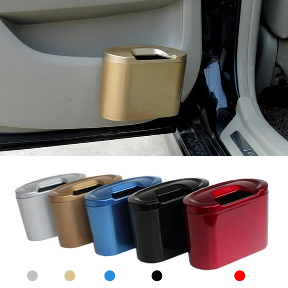 Mini Square Car Trash Bin Rubbish For Car Office Home Car trash Garbage