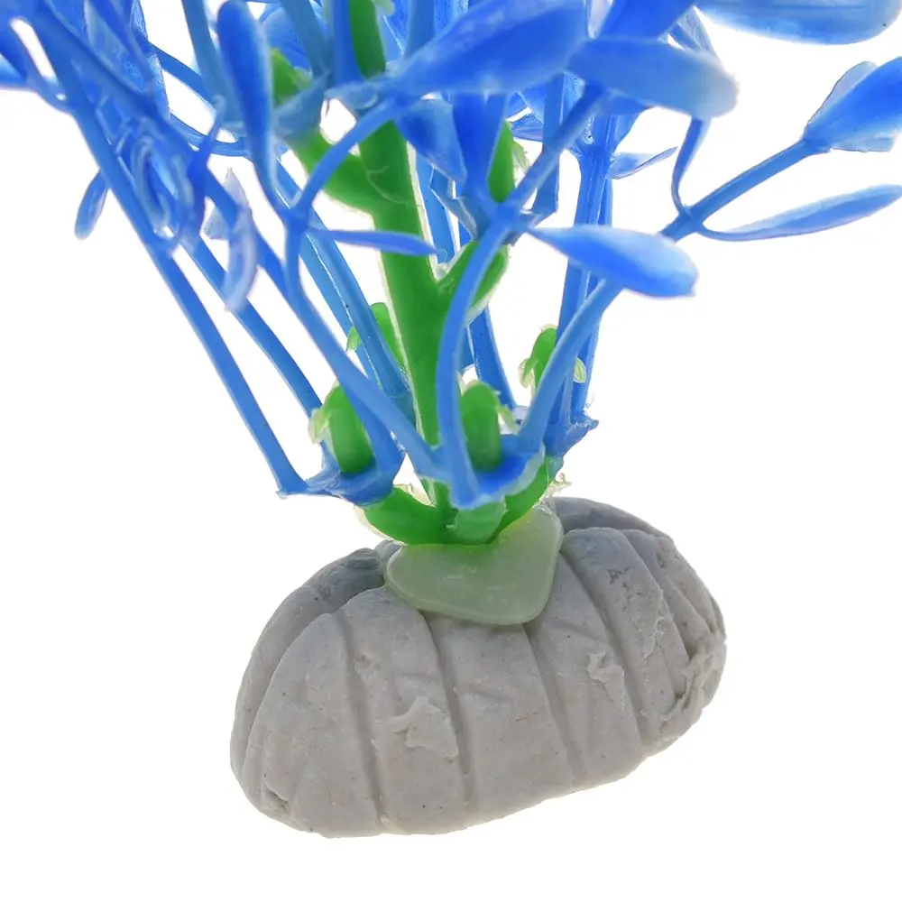 Искусственные растения для аквариума синие искусственные водоросли сорняки для аквариума украшение из травы в виде травы