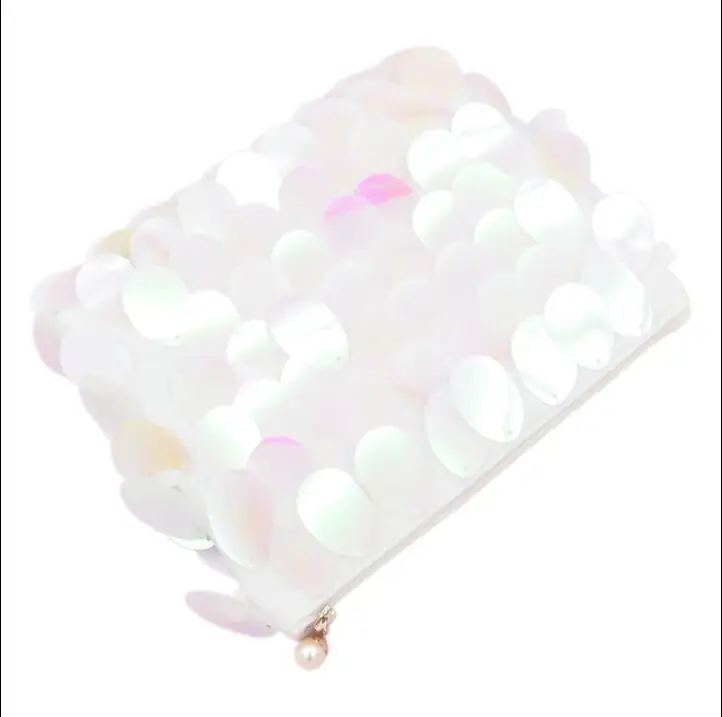 

Angelatracy 2018 Fashion Laser Hot Ins Phone Pocket Colorful Plastic Fish Scale Chain Women's Shoulder Messenger Bag Envelope