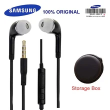 Fone de ouvido samsung ehs64 com microfone, original intra-auricular, fio, 3.5mm, para samsung galaxy s8 s8edge s10 s10 +