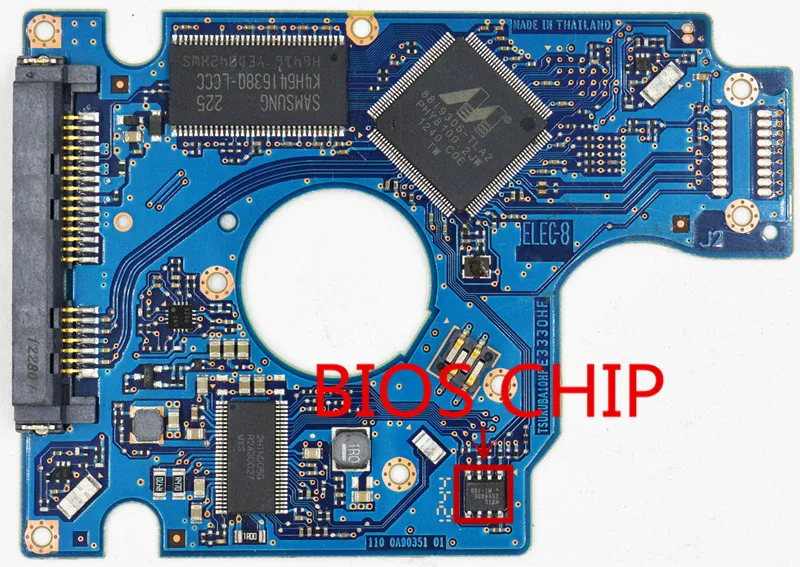 Jia Yuan Sheng HDD PCB/220 0A90351 01, 110 0A90351 01/IC: 88I9305-TLA2/наклейки: 0J14451, 0J24163/HTS725032A7E630