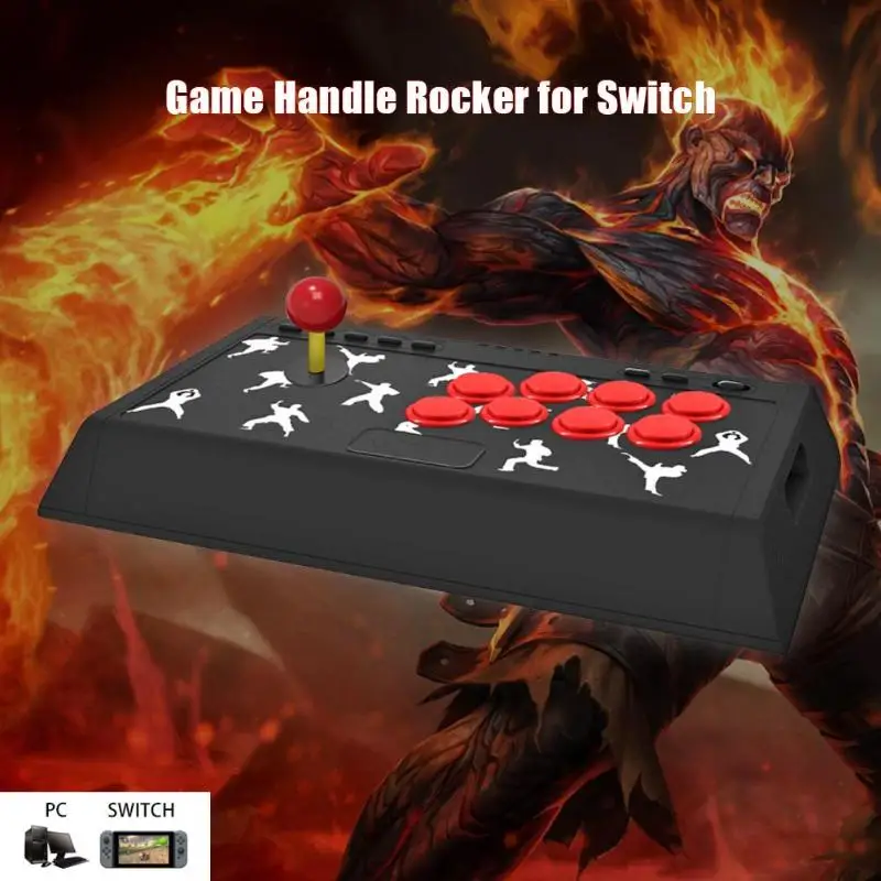 

High Quality 3D Joystick for PC X-input/Nintend Switch Game Handle Rocker Fight Stick for Switch Action Game Controller for NS