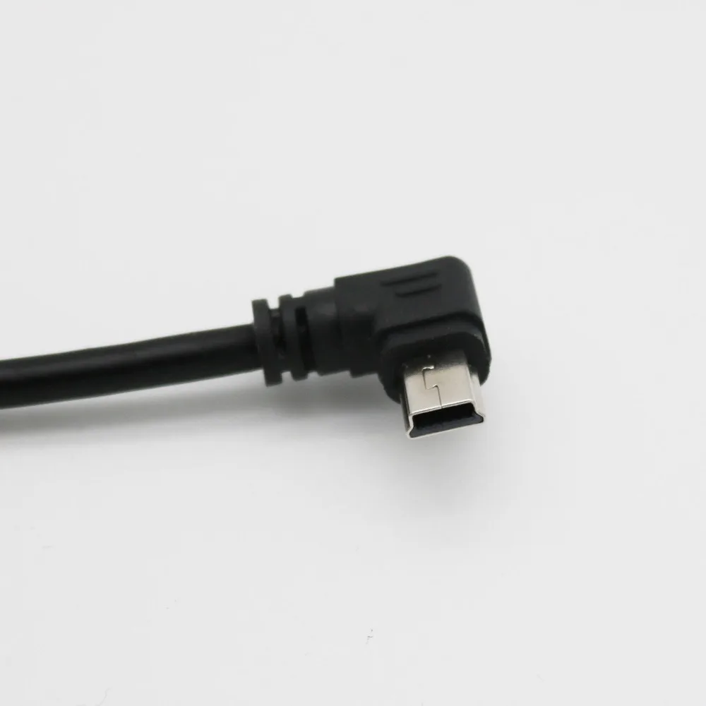 1 шт. мини 5 контактный мужской левый угол к USB 2 0 B гнездовой панельный