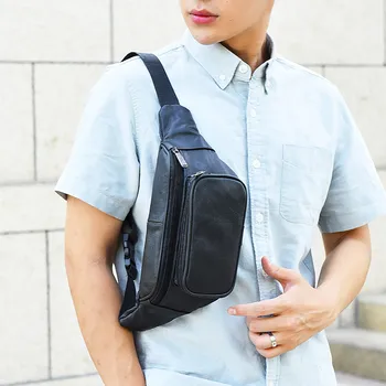 

Fanny Pack Men Fashion Casual Sports Shoulder Solid Color Messenger Pocket marsupio uomo belt bag for running nerka torebka