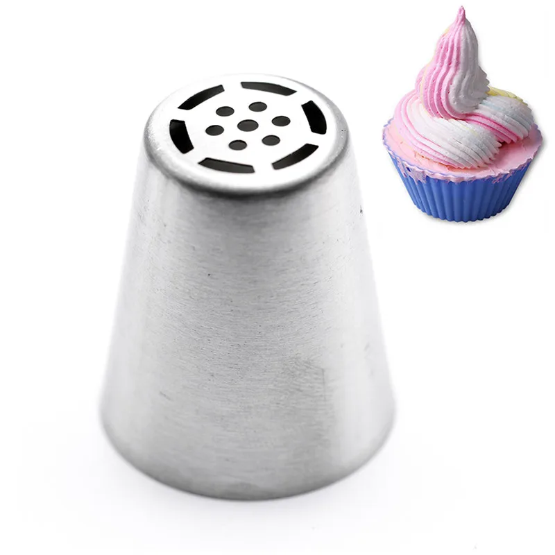 

2# Russian Nozzles Tulip Icing Piping Nozzles Cake Decoration Tips Baking Pastry Tools DIY Sugarcraft Cupcake Dessert Decorators