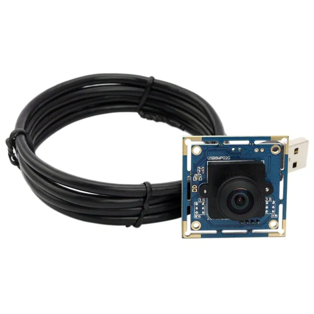 ELP SONY IMX179 8MP 3264*2448 широкоугольный объектив рыбий глаз 180 градусов Мини CCTV USB модуль