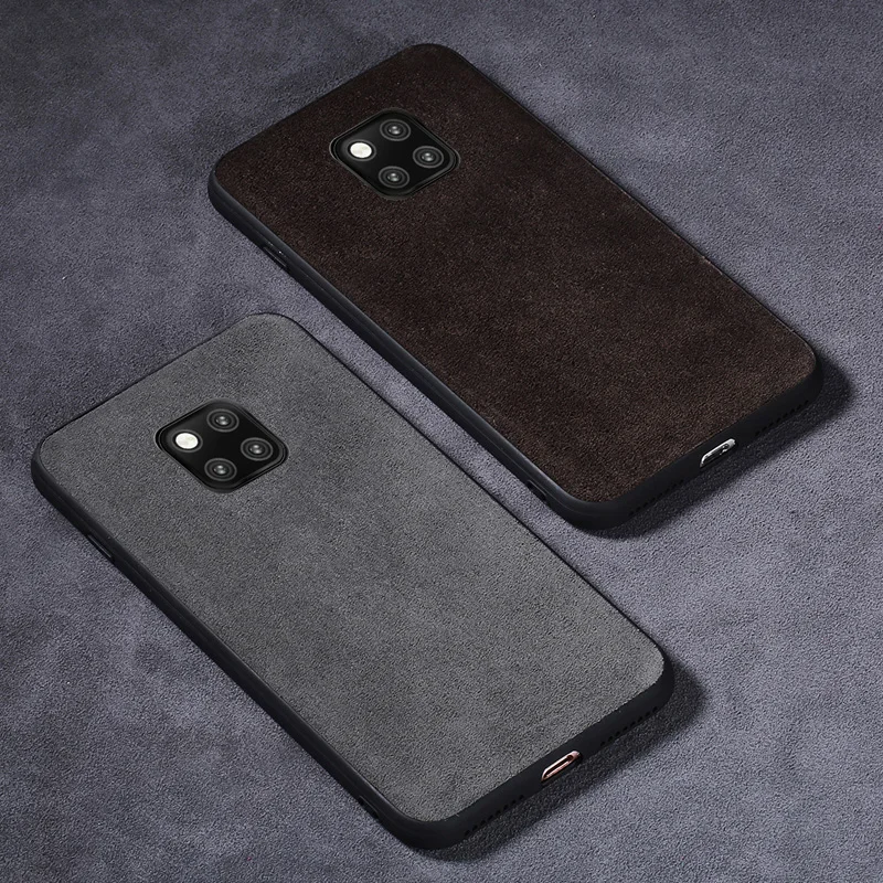 

Phone Case For Huawei Mate 20 10 9 Pro P10 P20 Lite Suede leather Soft TPU Edge Cover For Honor 8X Max 9 10 Nova 3 3i capa