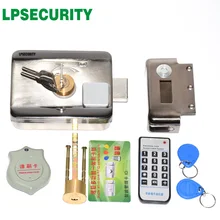 LPSECURITY наружного использования домашние ворота завода Электрический дверной замок с EM 125 кГц RFID считыватель 10 тегов или 2 тега