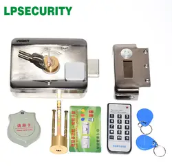 LPSECURITY открытый применение фабрика дома ворота Электрический замок с EM 125 кГц RFID считыватель 10 метки или 2