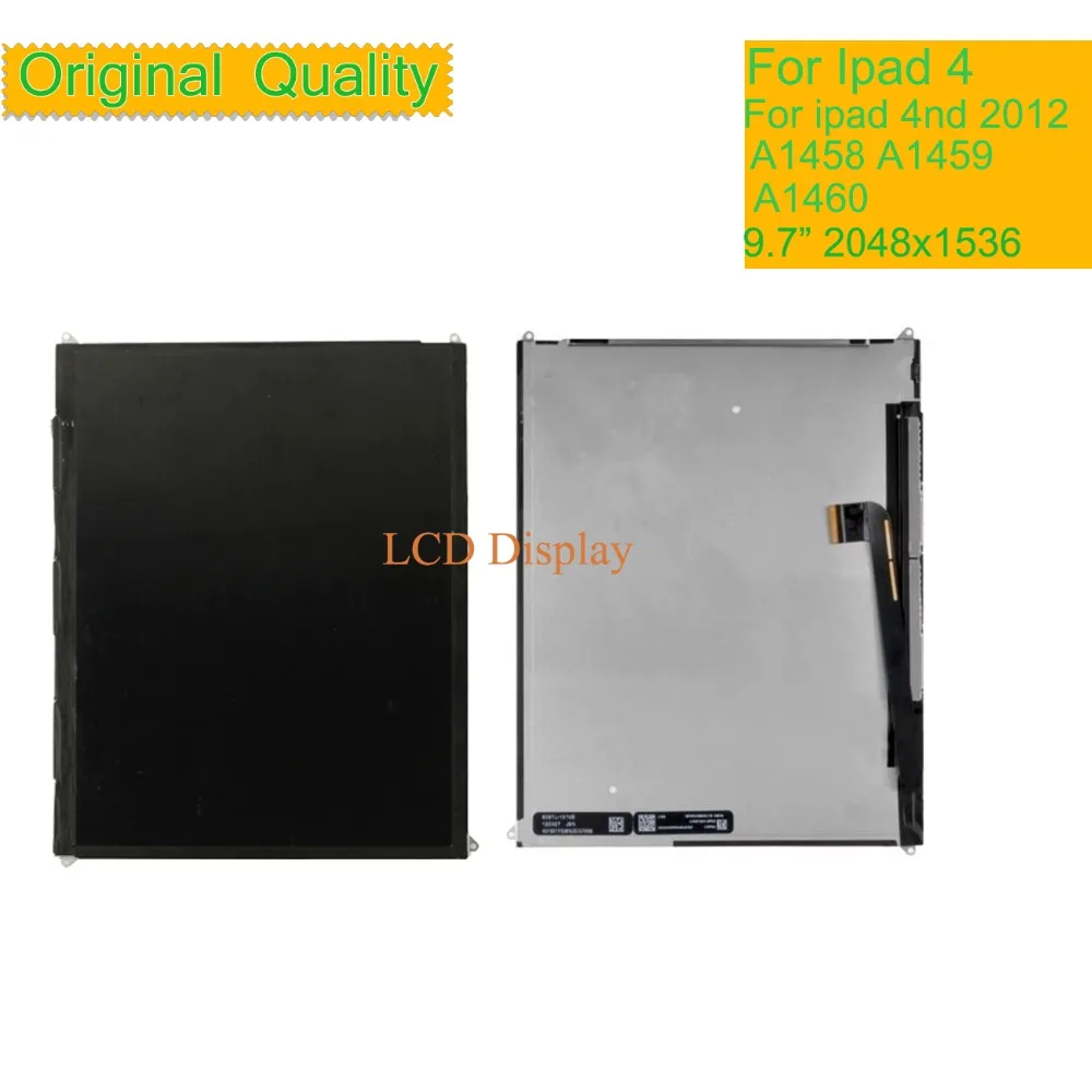 

10Pcs/lot For Apple iPad 4 4nd LCD Display Touch Screen Digitizer A1458 A1459 A1460 LCD Panel for ipad 4 monitor Pantalla by DHL
